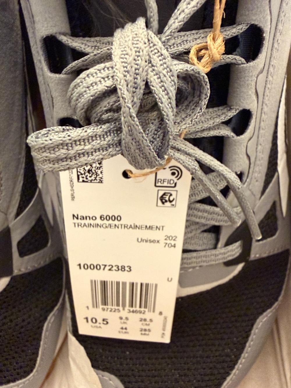 Reebok Men's Nano 6000 Training Shoes - Black & Gray - Picture 3 of 3